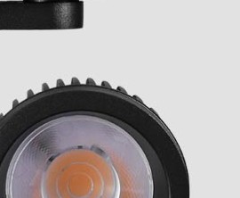 Close-up of a COB track spotlight head